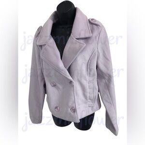 Ashley by‎ 26 International lavender light purple lilac short peacoat size large